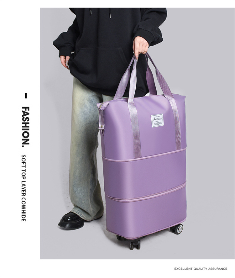 Universal wheel luggage bag, travel bag, storage, fitness bag for women pic 29