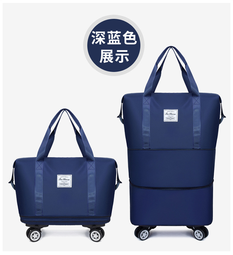 Universal wheel luggage bag, travel bag, storage, fitness bag for women pic 34