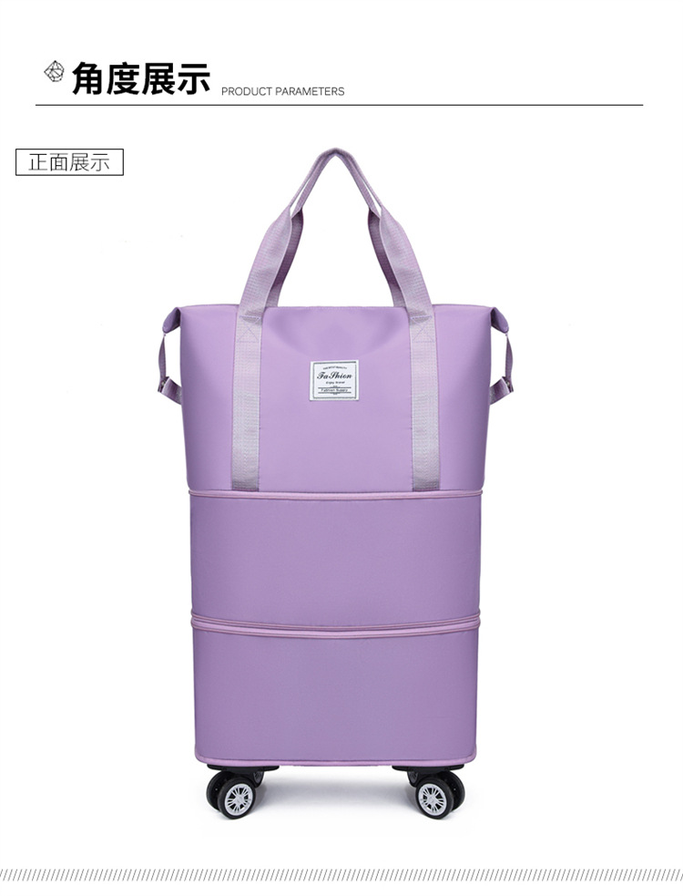 Universal wheel luggage bag, travel bag, storage, fitness bag for women pic 40