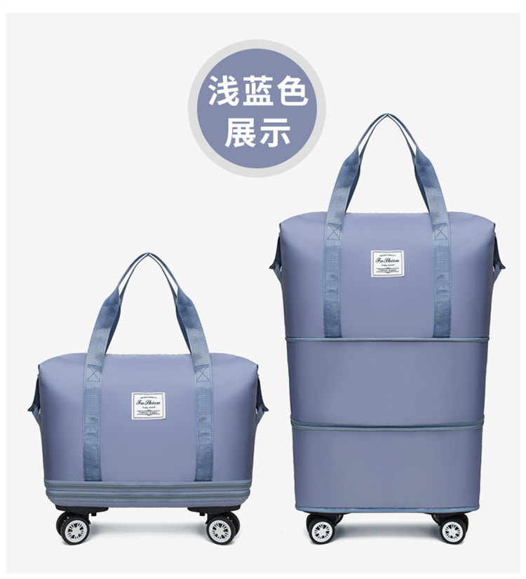 Universal wheel luggage bag, travel bag, storage, fitness bag for women pic 36