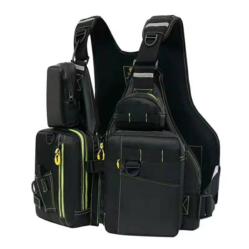 跨境批发路亚浮力救生衣钓鱼马甲成人钓鱼背心海钓救生衣路亚马甲