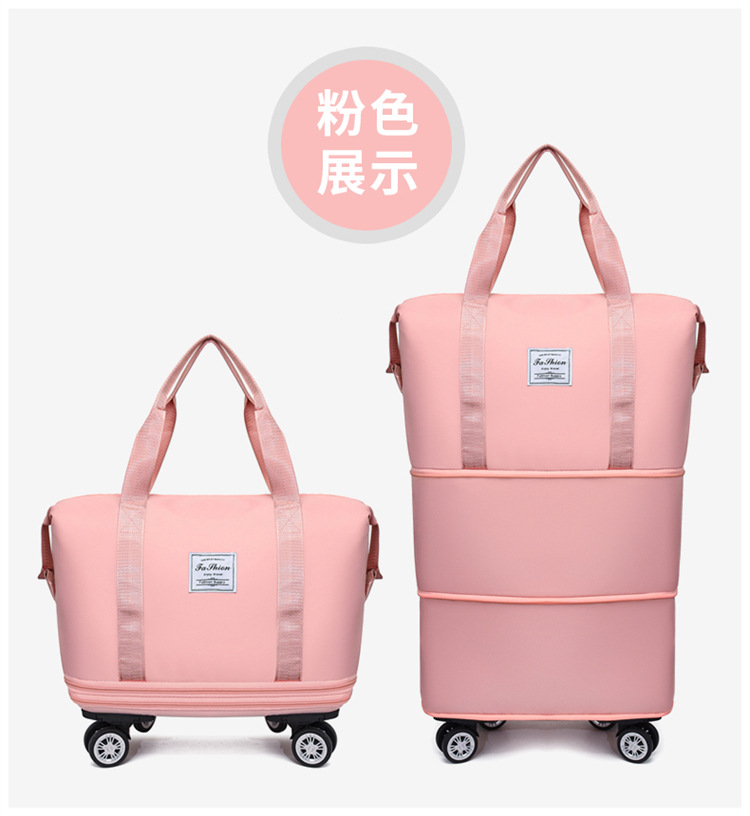 Universal wheel luggage bag, travel bag, storage, fitness bag for women pic 35