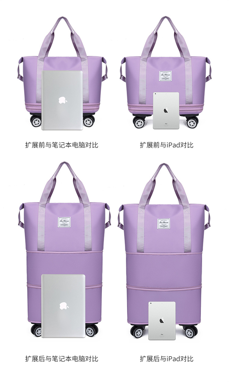 Universal wheel luggage bag, travel bag, storage, fitness bag for women pic 16