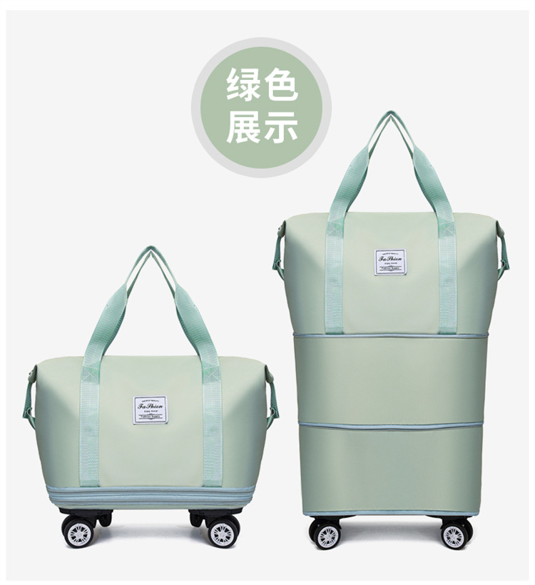 Universal wheel luggage bag, travel bag, storage, fitness bag for women pic 37