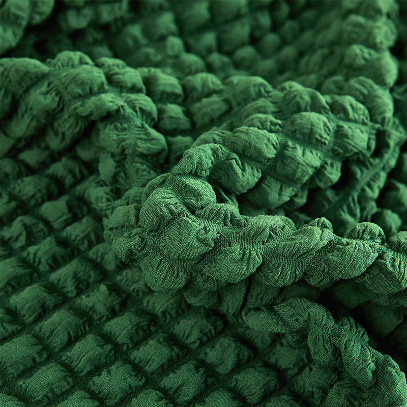 Wholesale of thickened three-dimensional bubble wrap chair cover with one-piece skirt, universal household all-inclusive elastic one-piece dining chair cover details Picture