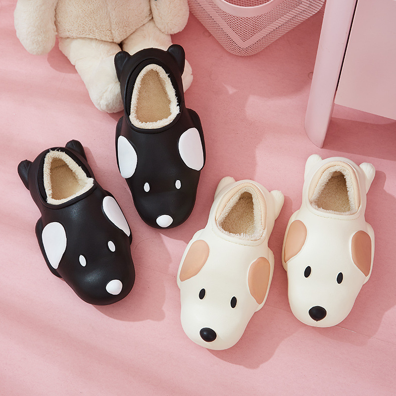 2025 New style dog cotton slippers for women petting cats, a romantic couple, cartoon for women, winter indoor home warmth and fleece details Picture