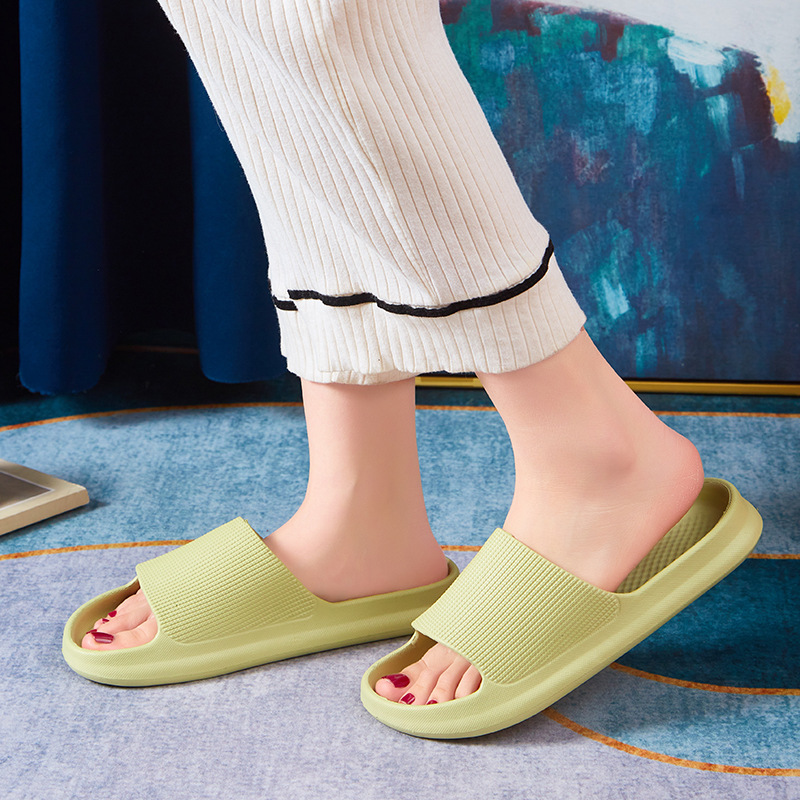 Summer cooling slippers for home wholesale, eva for women to feel like stepping on poop, one-piece consignment, bathroom slippers for bathing, anti-slip for couples Specification drawing