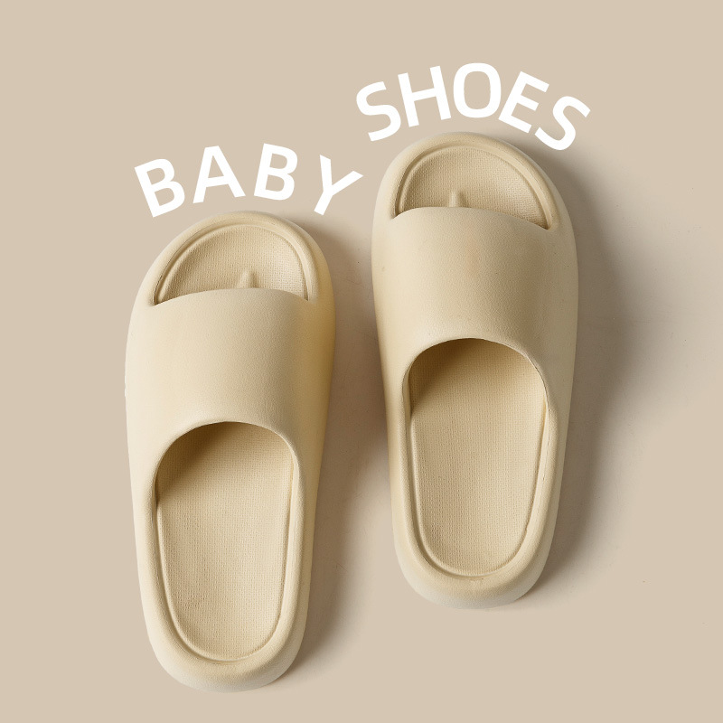 Summer children's slippers: Simple and solid color, eva, anti-slip and anti-odor, indoor cooling slippers for home use wholesale details Picture