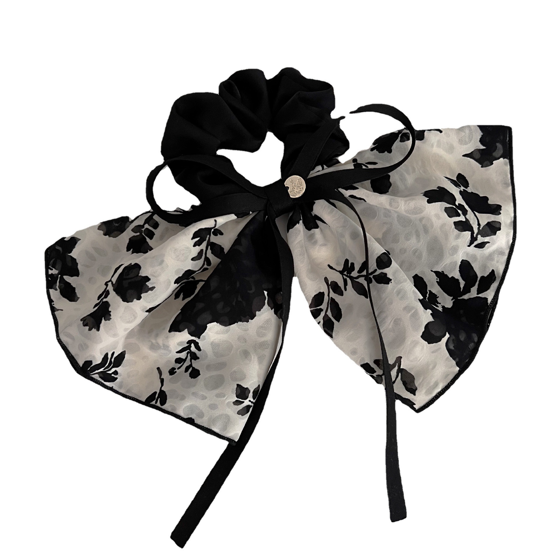French elegant flower ribbon bow tie large hair band for women, new retro high-end hair band for women, gentle headwear for women Application Scenario