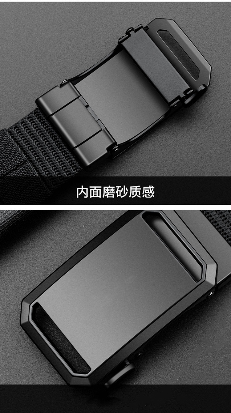 爆款抖音布带无牙自动扣男士休闲皮带战术户外腰带中青年军训皮带详情10