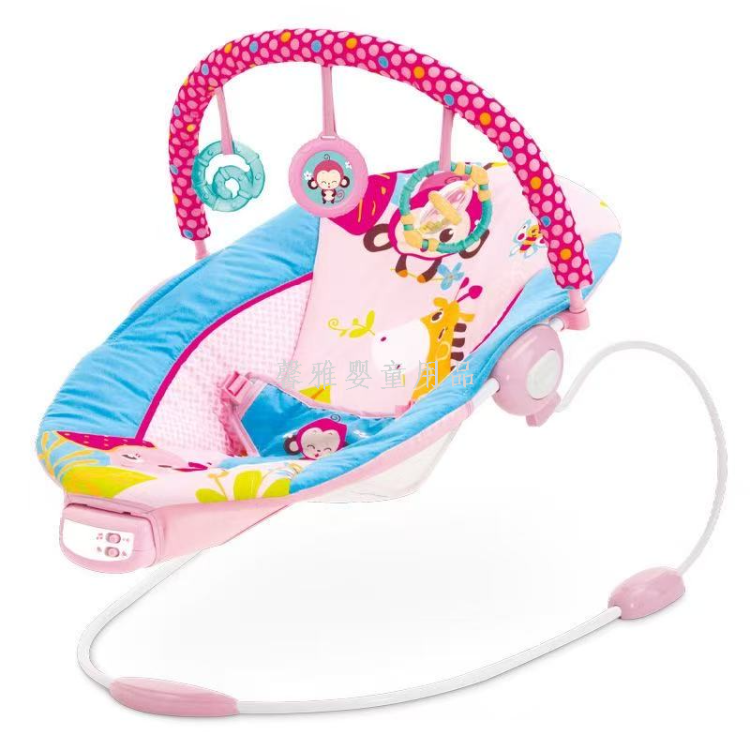 Mastela baby rocking bed, electric vibration soothing rocking bed, adjustable sitting and lying portable newborn crib
