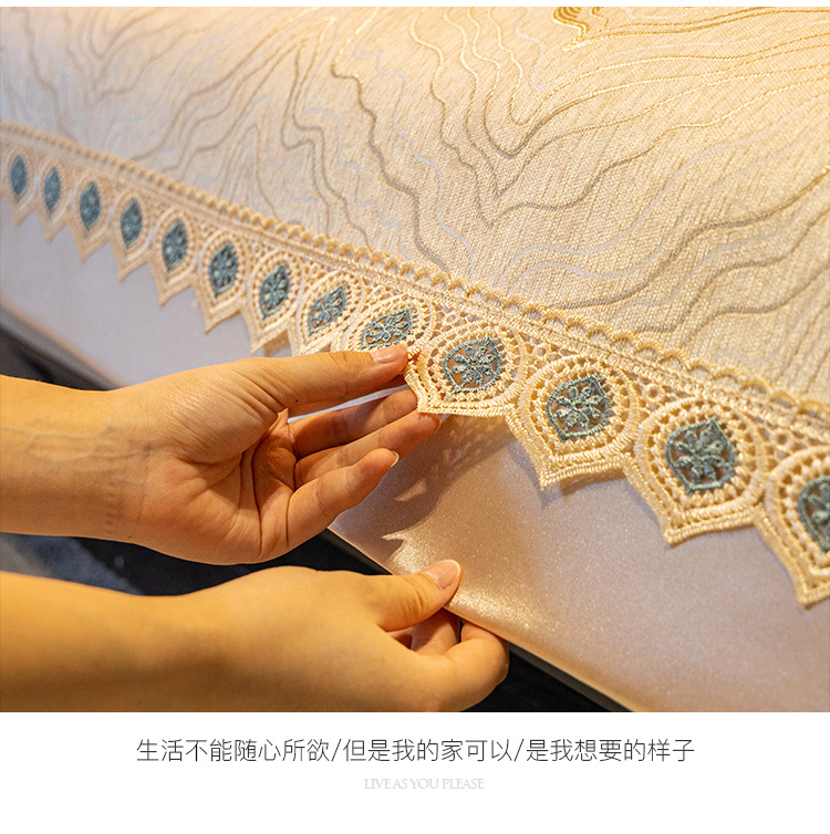 轻奢风防滑沙发垫简约现代沙发套罩高档雪尼尔四季通用坐垫子盖布详情32