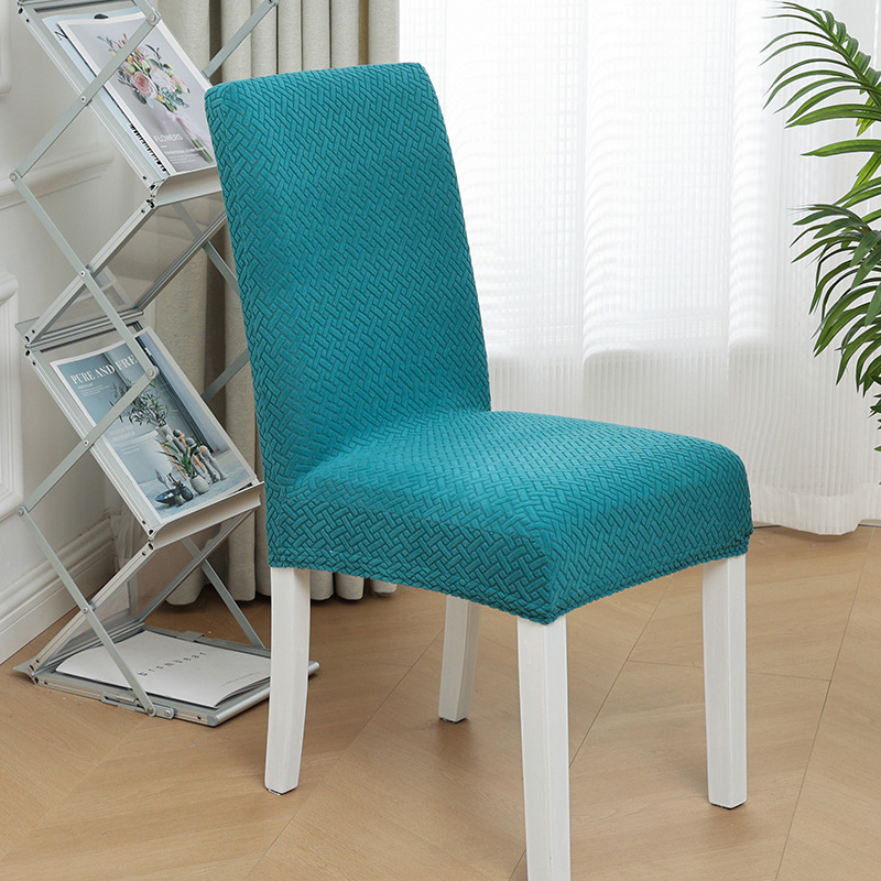 Thickened household chair covers, universal and simple seat and stool covers, backrest and seat cushion integrated woven pattern one-piece chair covers Item Picture