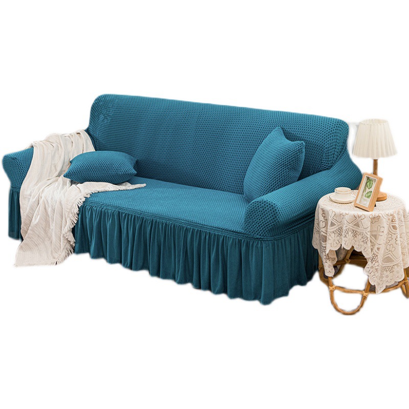 High-end solid-color fabric sofa covers from Northern Europe, fully covered with lace and thickened, Turkish small square sofa covers available for wholesale all year round Application Scenario