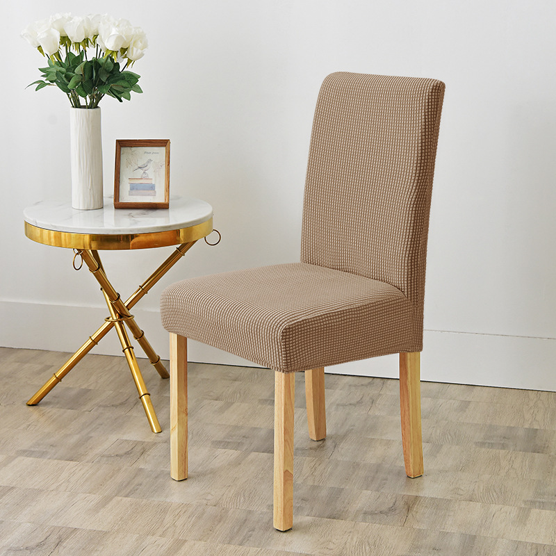 Cross-border elastic home hotel dining Chair Parsons Chair Chair cover with corn kernel velvet details Picture