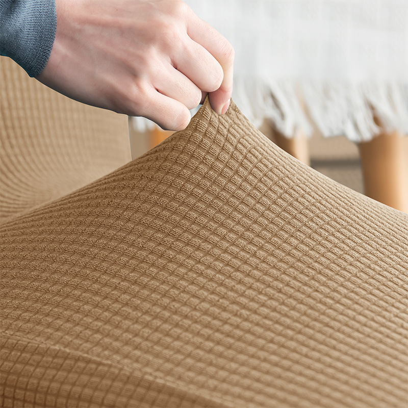 Cross-border elastic home hotel dining Chair Parsons Chair Chair cover waterproof corn kernel velvet details Picture