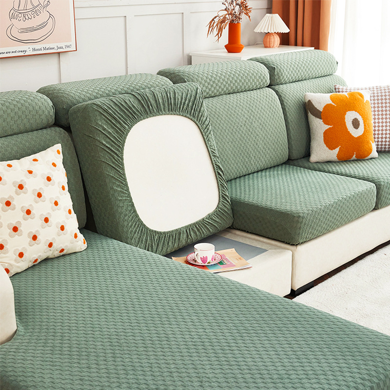 New thickened cushion cover, all-inclusive universal cover, anti-slip elastic sofa cover, European-style ring sofa cover Item Picture