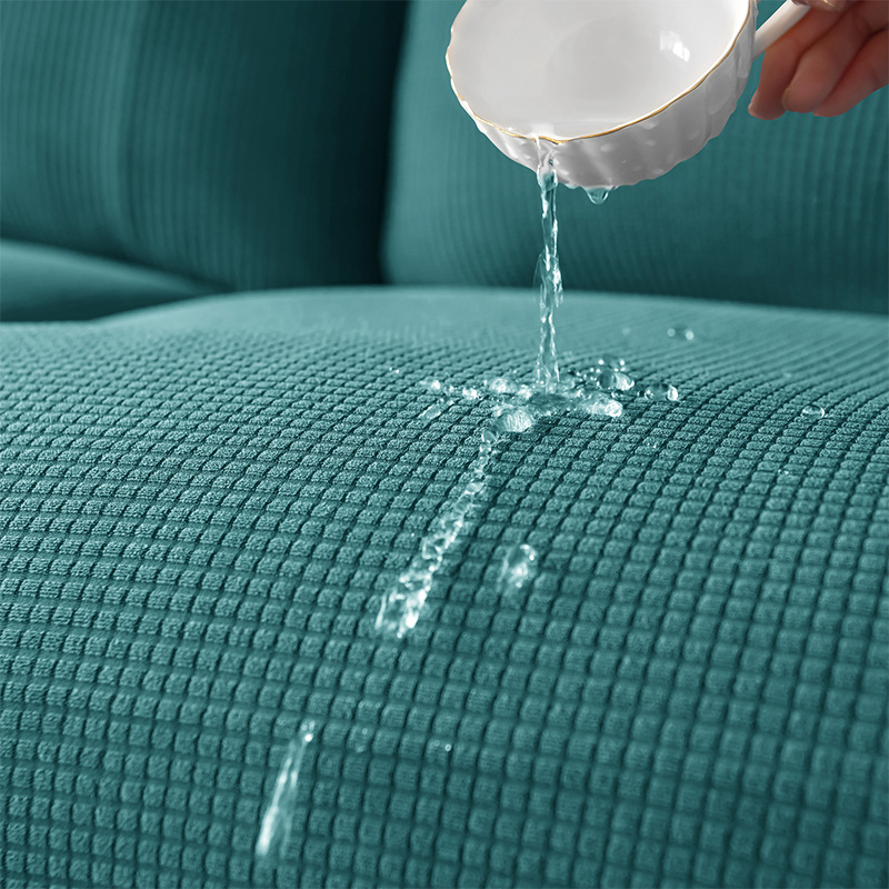 跨境弹力分体式功能沙发乐至宝Lazyboy芝华士沙发套玉米绒防水款