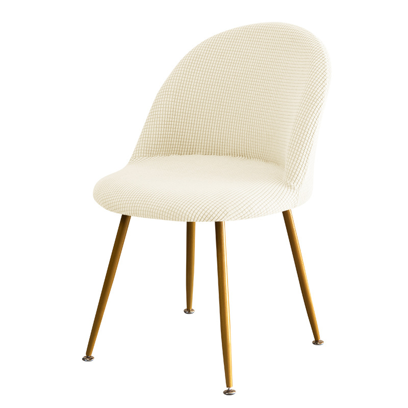 Cross-border elastic home hotel dining chair, duckbill chair cover, corn kernel velvet fabric Item Picture