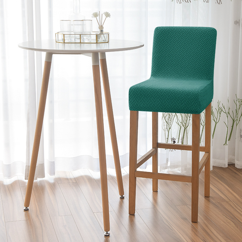Cross-border elastic home hotel club bar stool cover Barstool high stool cover T-shaped jacquard fabric Application Scenario