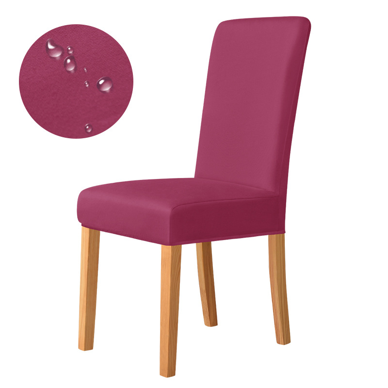 Cross-border waterproof milk silk fabric elastic home hotel dining Chair Parsons Chair mid-back cover Item Picture