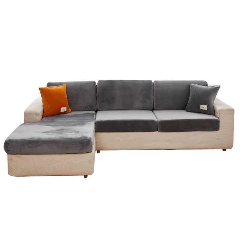 Elastic sofa cover, simple and modern plush semi-wrapped sofa cushion, universal full-wrapped manneng cover cloth Application Scenario
