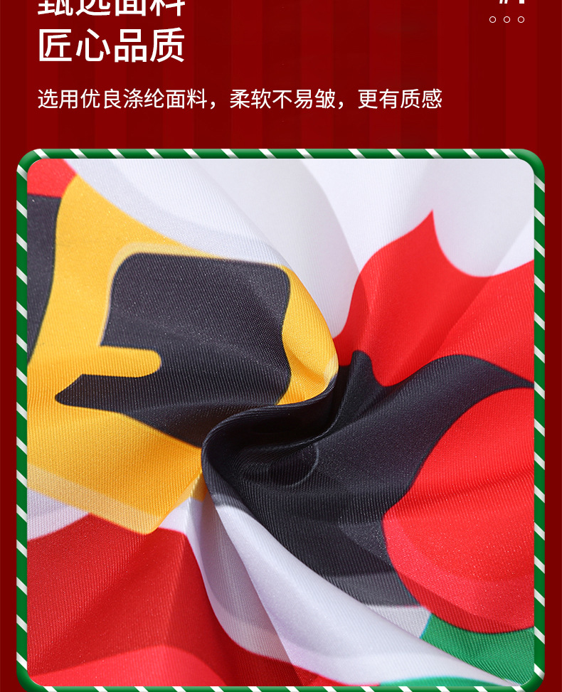 澜沫圣诞节桌布椅套装饰 弹力连体椅套罩吸水桌布详情7