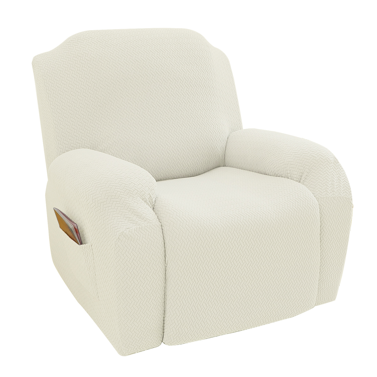 Cross-border T-shaped jacquard knitted elastic combination sofa cover, split-type functional Chivas Regal protective cover Item Picture