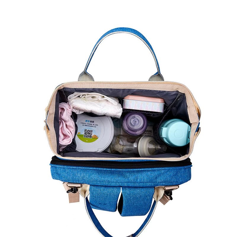 妈咪包折叠床中床待产包多功能大容量双肩母婴包外出背包详情1
