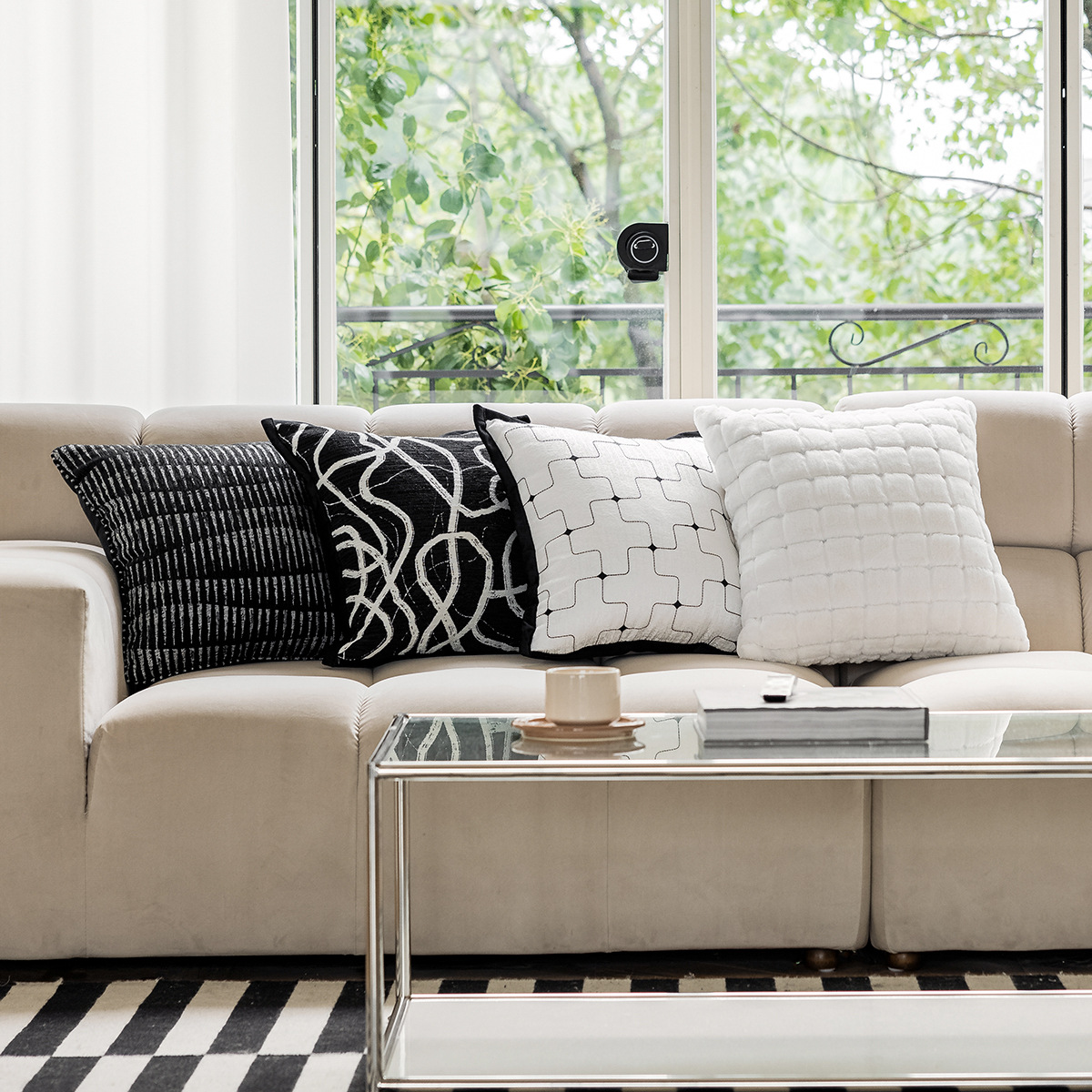 意式轻奢沙发抱枕套北欧ins风样板间软装床头靠垫靠枕套床上腰靠