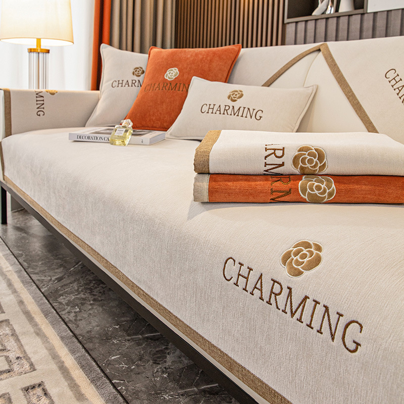 四季通用垫子现代简约沙发套罩新款沙发垫盖布防滑沙发巾批发详情图2