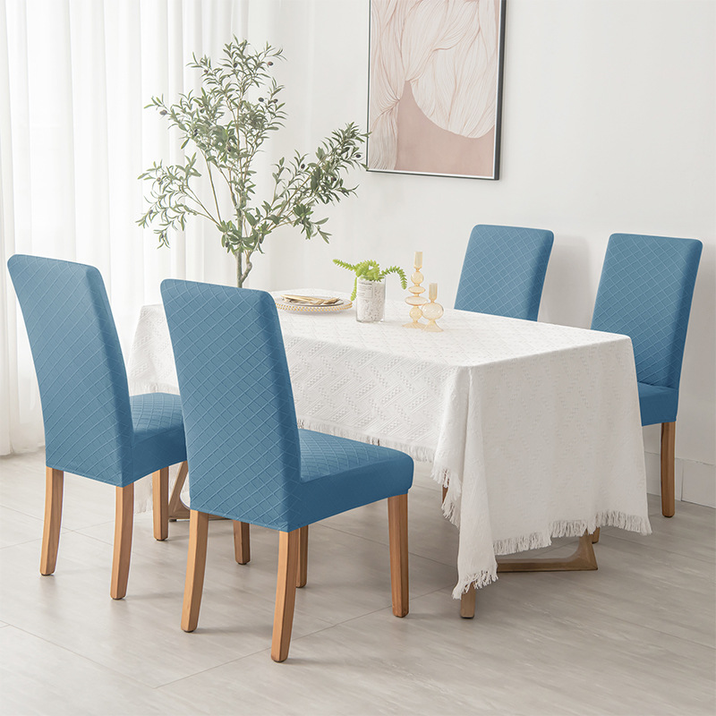 Cross-border elastic home hotel dining Chair Parsons Chair cover diamond-shaped fabric