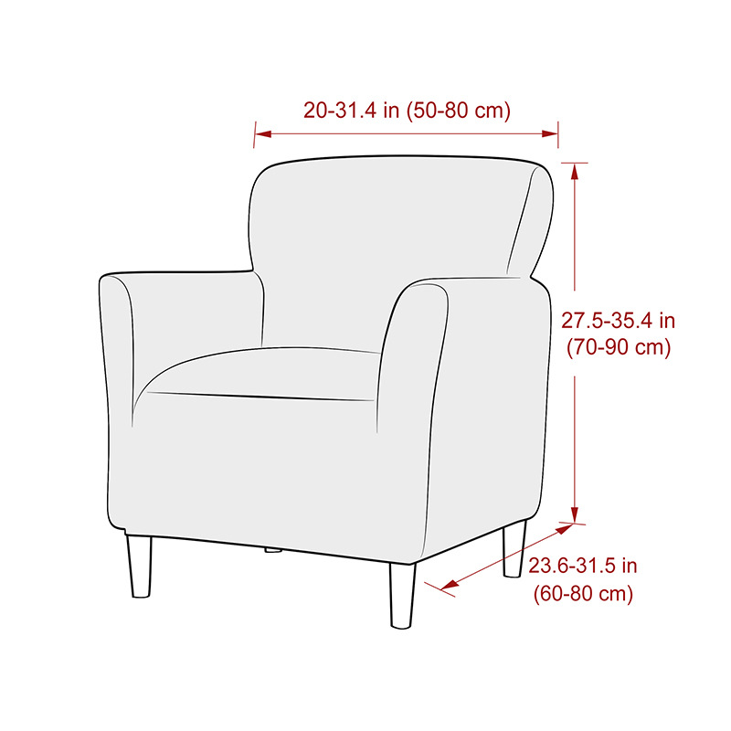 Cross-border elastic waterproof Waffle waterproof corn wool small single armrest sofa cover details Picture