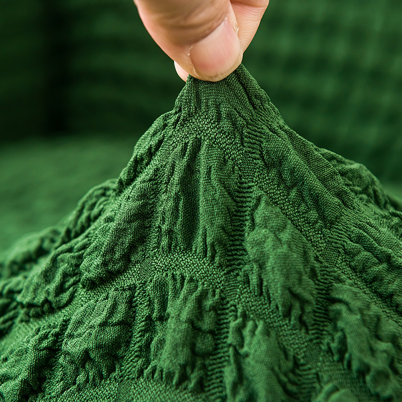 外贸跨境英文sofa cover布艺沙发套全包泡泡纱单人通用沙发罩批发