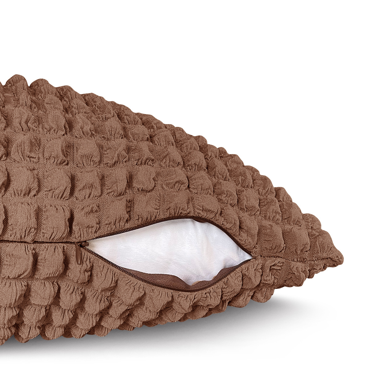 Cross-border Amazon Ebay bubble checkered jacquard stretch pillowcase details Picture