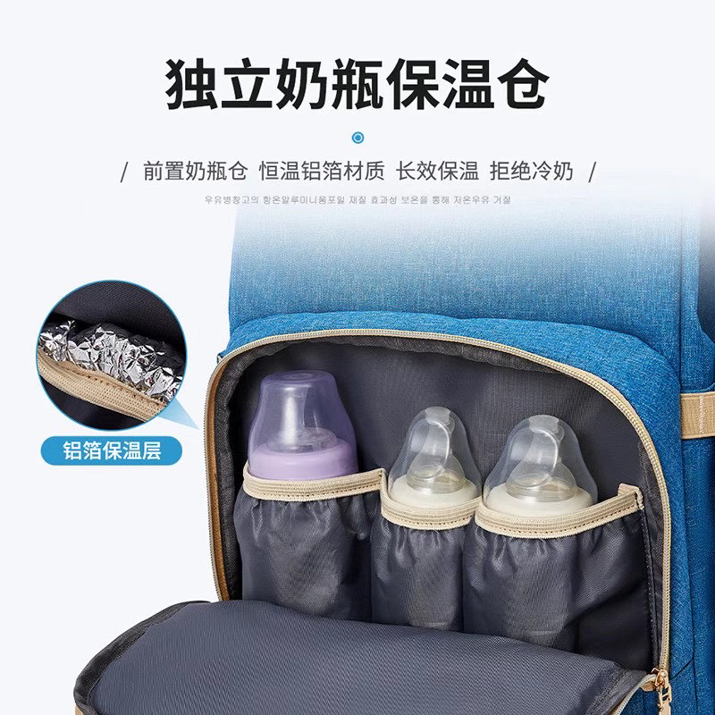 妈咪包折叠床中床待产包多功能大容量双肩母婴包外出背包详情6