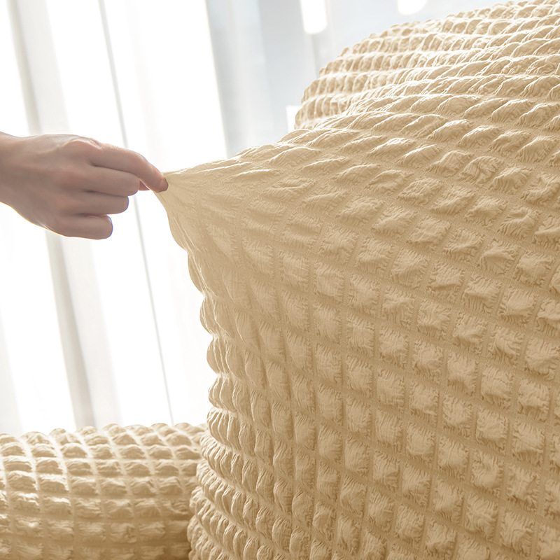 Cross-border elastic split functional sofa Lazyboy Chivas sofa cover bubble grid Specification image