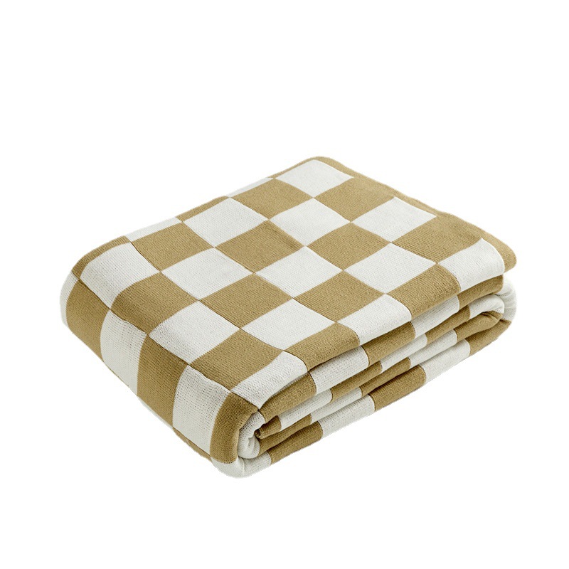 Amazon Four Seasons Nordic A Class Acrylic living room knitted oversized checkered blanket sofa blanket Application Scenario