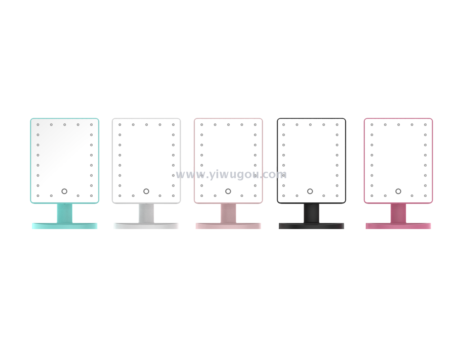 New single-sided desktop led makeup mirror, rechargeable, 21 LED gift makeup mirrors with lights