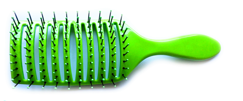 The new plastic handle hair comb is a bestseller and practical large-toothed hair comb details Picture