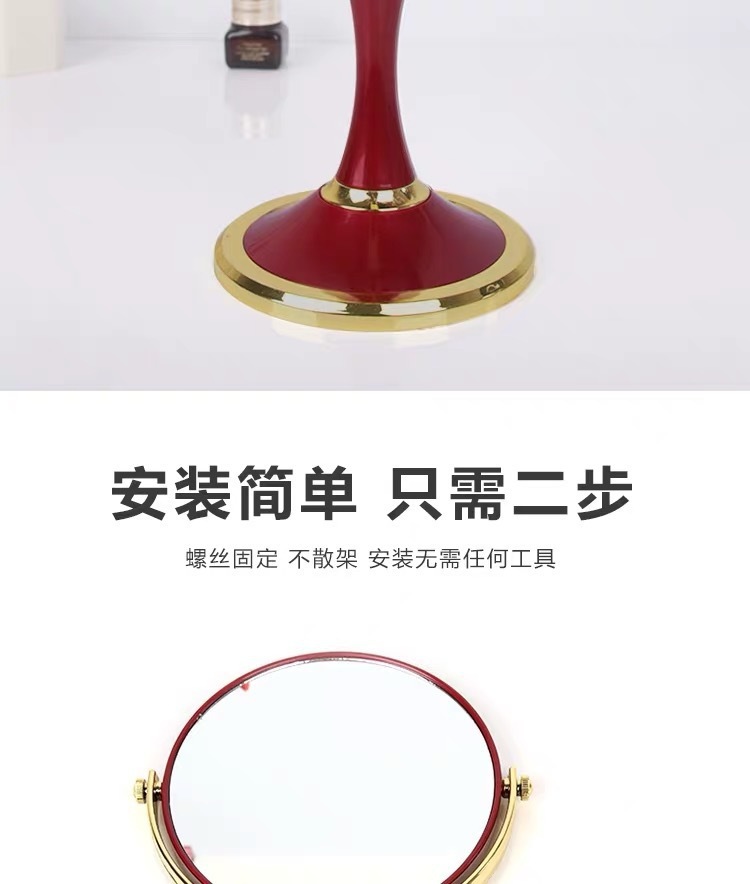 欧式化妆镜 高清时尚公主梳妆镜台式双面镜台镜镜子厂家直供详情16