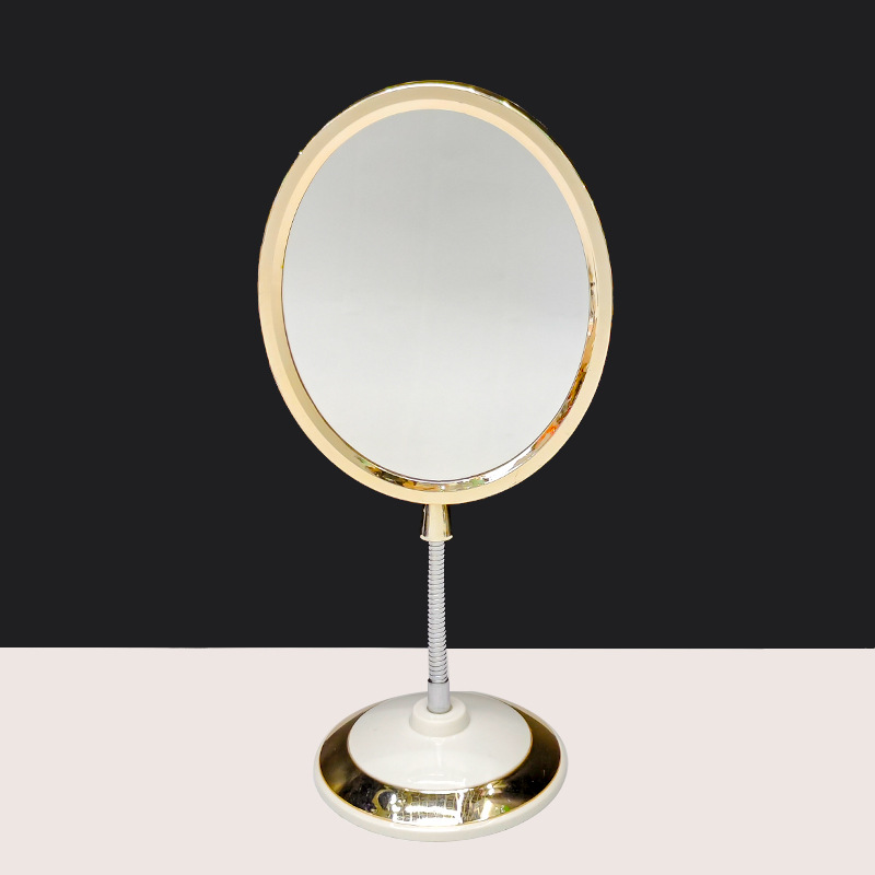 欧式化妆镜双面放大化妆镜台镜高清台式金属镜子厂家批发详情15