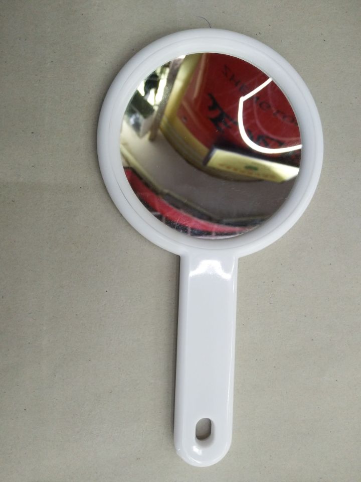 Makeup and beauty mirror, single-sided solid color mirror, handle mirror, gift mirror details Picture