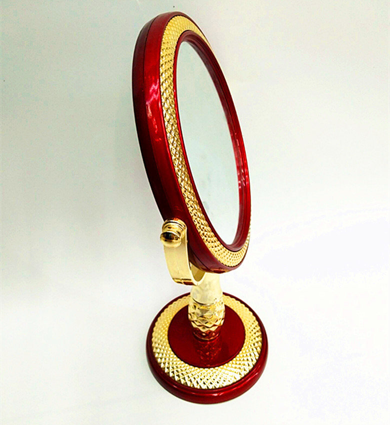 New 2018 model oval desktop double-sided makeup mirror, double-sided mirror desktop mirror