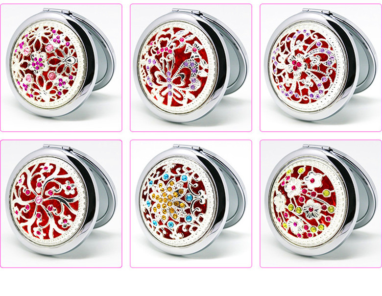 Best-selling daily necessities: makeup mirror, portable folding double-sided pocket mirror, gift small mirror details Picture