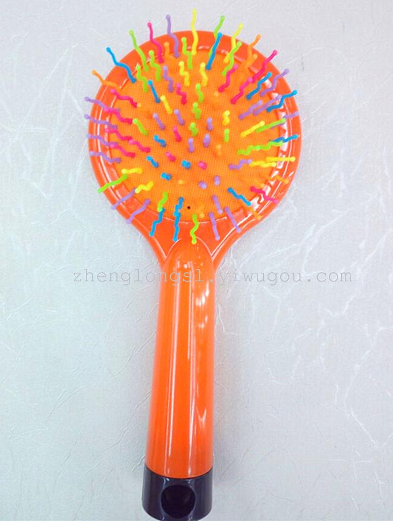 Colored leather and colored needle mirror comb set, hair comb, mirror comb set Specification image