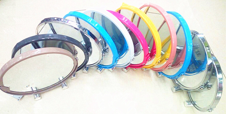 2016款双面台式镜 精品礼品化妆镜 圆形铁边镜