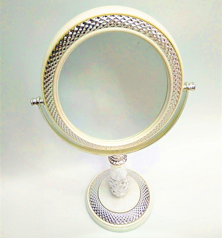 New 2018 model oval desktop double-sided makeup mirror, double-sided mirror desktop mirror Specification image