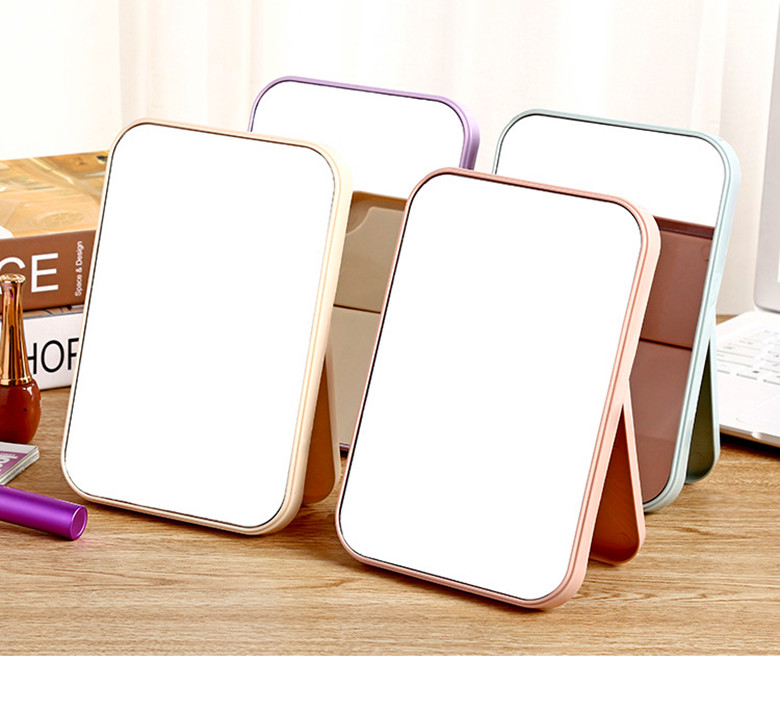 Supplying new single-sided mirrors, desktop makeup mirrors, popular daily necessities, portable plastic gift mirrors