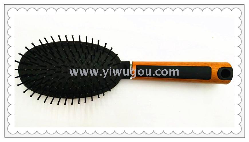 Hot-selling new plastic water transfer printing hair comb, daily gift, massage comb